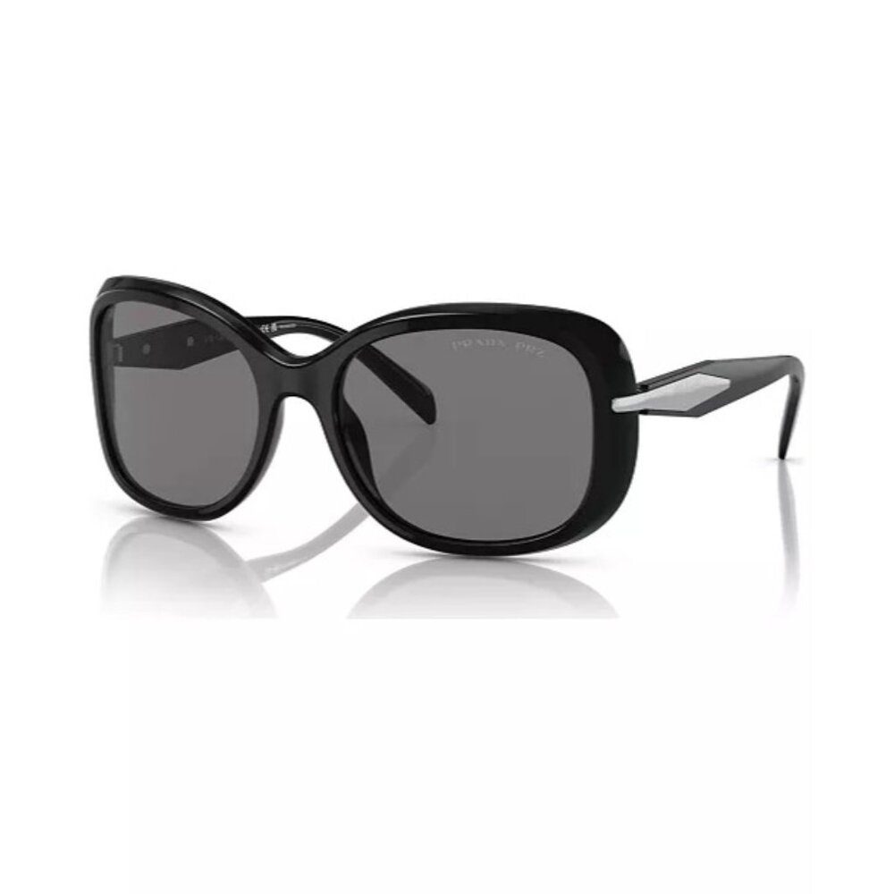 PRADA Oval Women's black Sunglasses, PR 04ZS NEW